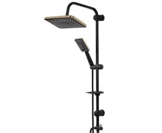 Shower system, 3-mode tropical shower and hand shower, with hose, stand and soap dish. - 3