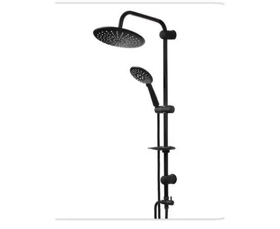 Shower system, 3-mode tropical shower and hand shower, with hose, stand and soap dish. - 4