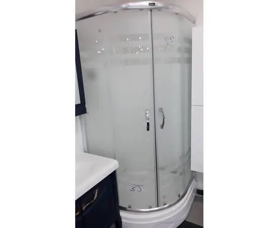 Glass cabin with aluminum profile 90*90 cm, height 180 cm. - 1