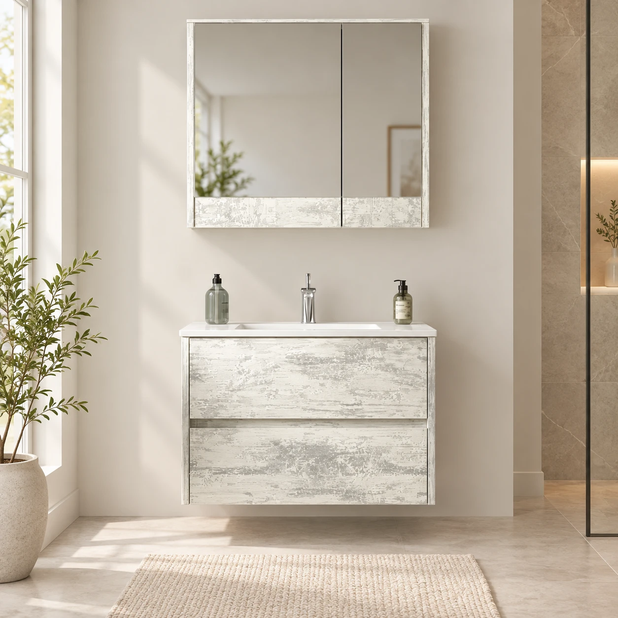 Bathroom sink with cabinet. - 3