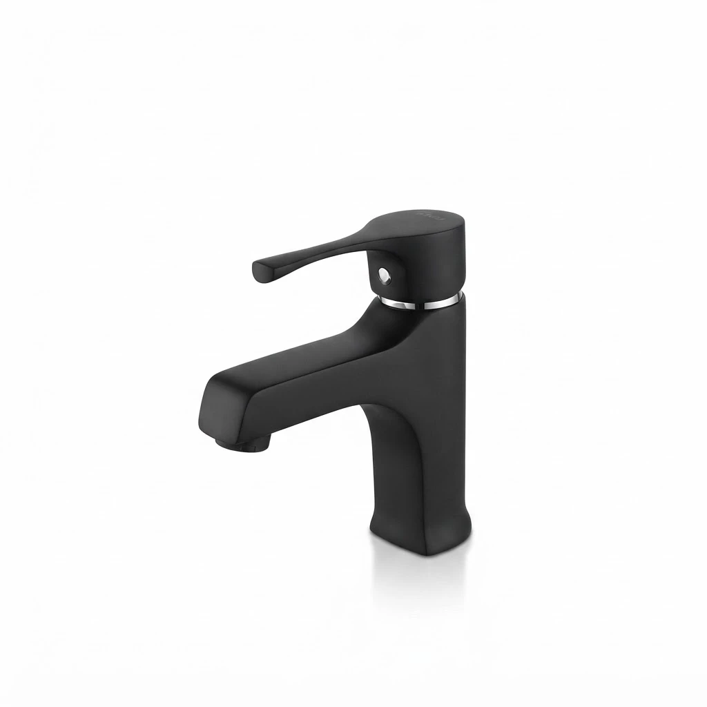 Black washbasin mixer - 2