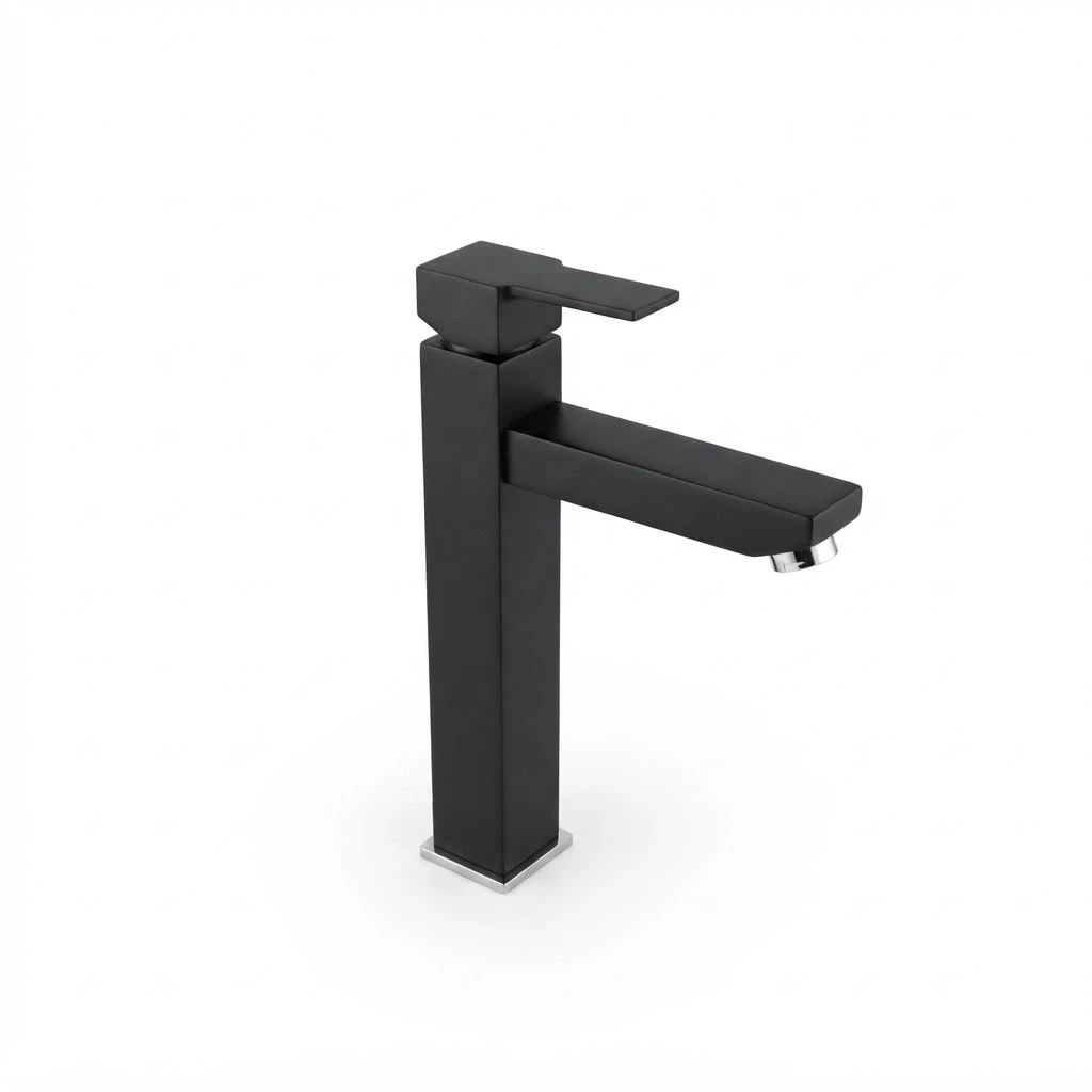 Black washbasin mixer - 2