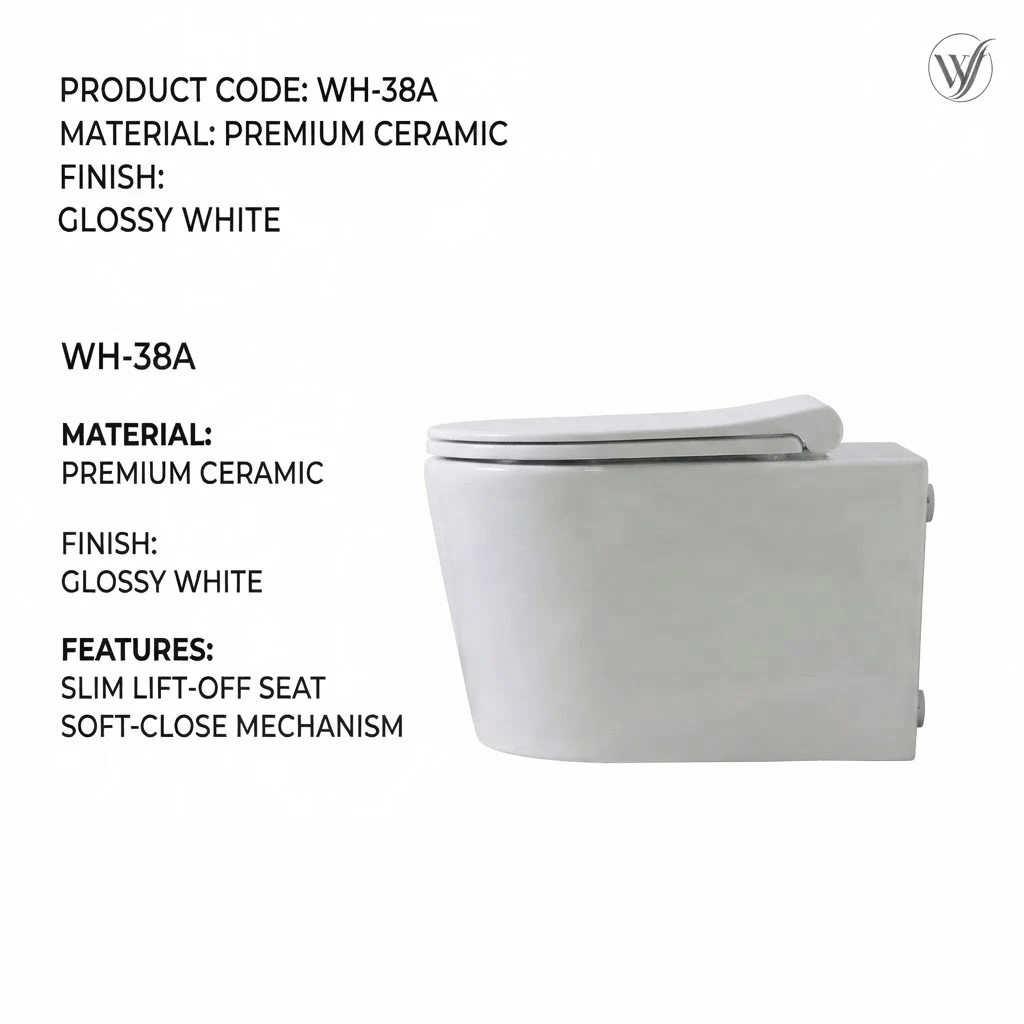Wall-hung toilet with duroplast seat - 2