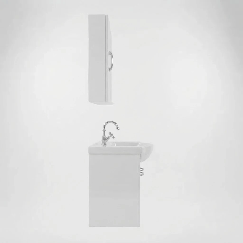 Bathroom sink "Alikabaño" with cabinet and mirror, 65 cm. - 2