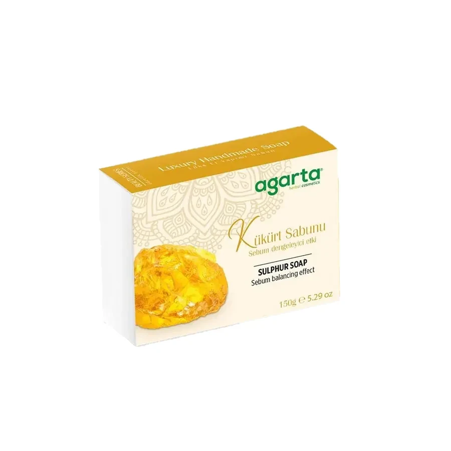 "AGARTA" natural sulfur beauty soap, 150gr - 1